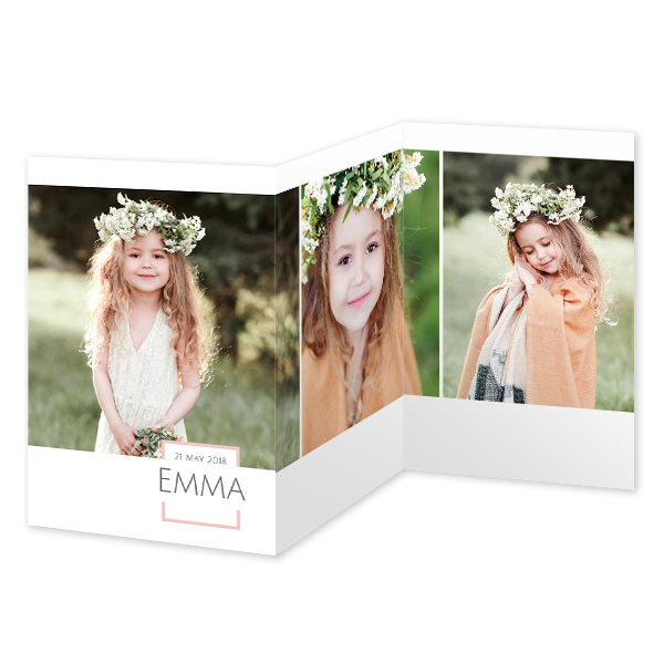 Double Folded Card Portrait 10 x 14,3 cm