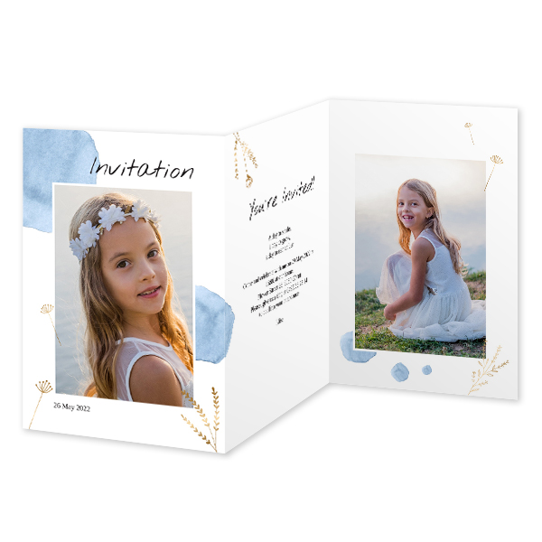 Double Folded Card Portrait 10 x 14,3 cm Double Folded Card Portrait 10 x 14,3 cm