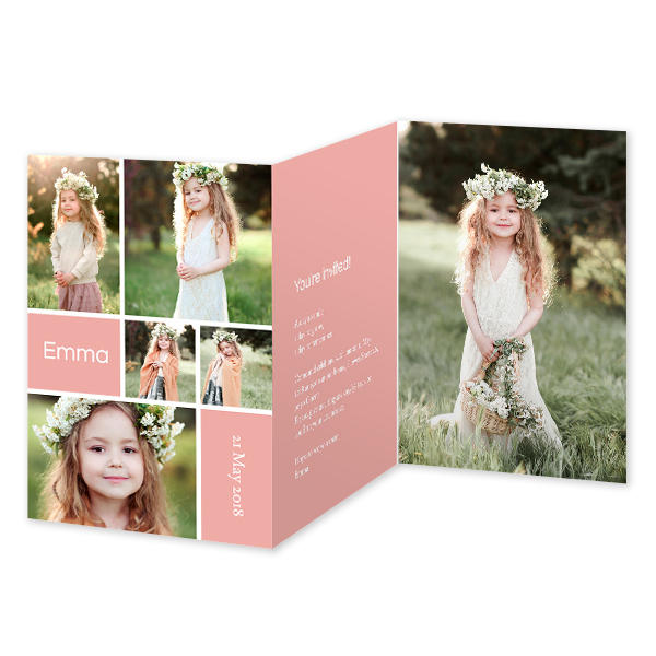 Double Folded Card Portrait 10 x 14,3 cm