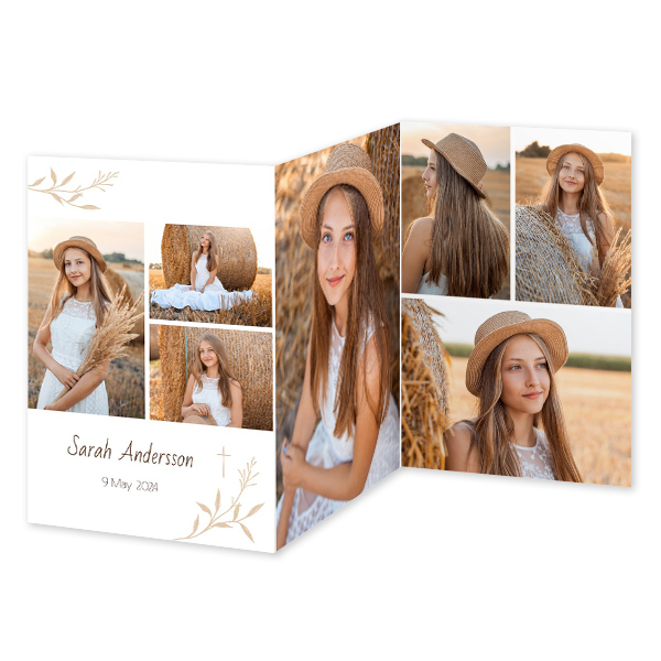 Faire-part 3 volets Portrait 10 x 14,3 cm Faire-part 3 volets Portrait 10 x 14,3 cm