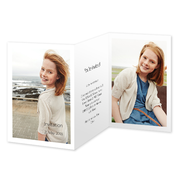 Double Folded Card Portrait 10 x 14,3 cm