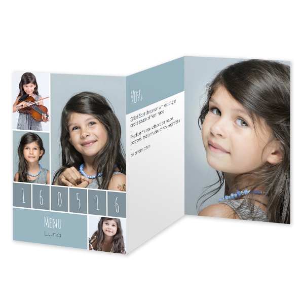 Doppelt gefaltete Grusskarte Hochformat 10 x 14,3 cm