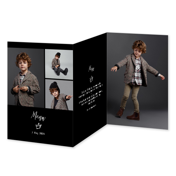 Double Folded Card Portrait 10 x 14,3 cm