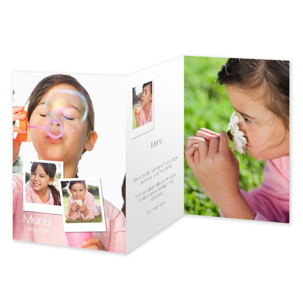 Double Folded Card Portrait 10 x 14,3 cm