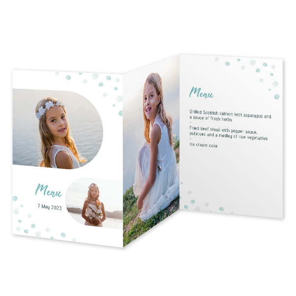 Doppelt gefaltete Grusskarte Hochformat 10 x 14,3 cm Doppelt gefaltete Grusskarte Hochformat 10 x 14,3 cm