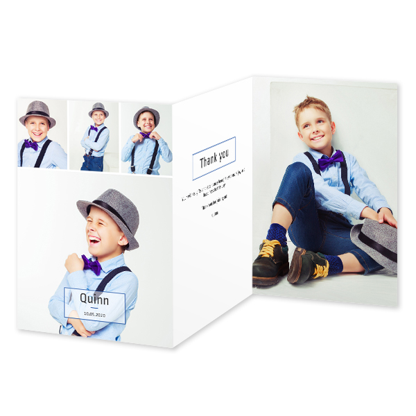 Double Folded Card Portrait 10 x 14,3 cm