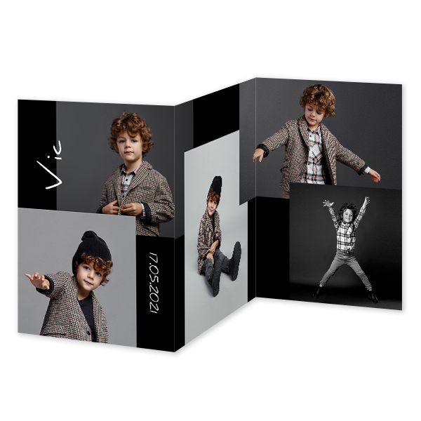 Double Folded Card Portrait 10 x 14,3 cm