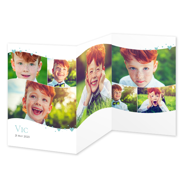 Double Folded Card Portrait 10 x 14,3 cm