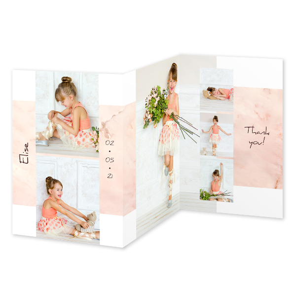 Double Folded Card Portrait 10 x 14,3 cm