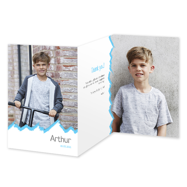 Double Folded Card Portrait 10 x 14,3 cm