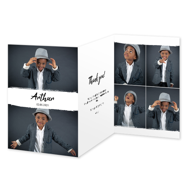 Faire-part 3 volets Portrait 10 x 14,3 cm Faire-part 3 volets Portrait 10 x 14,3 cm