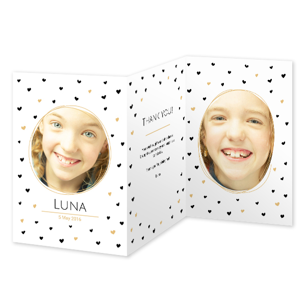 Dubbelgevouwen Kaart Staand 10 x 14,3 cm