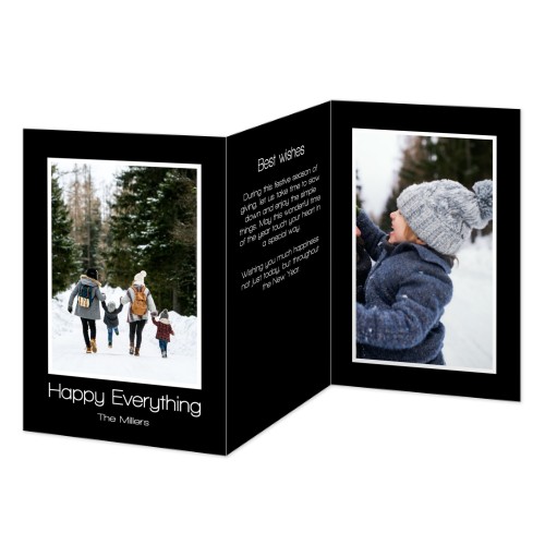 Faire-part 3 volets Portrait 10 x 14,3 cm