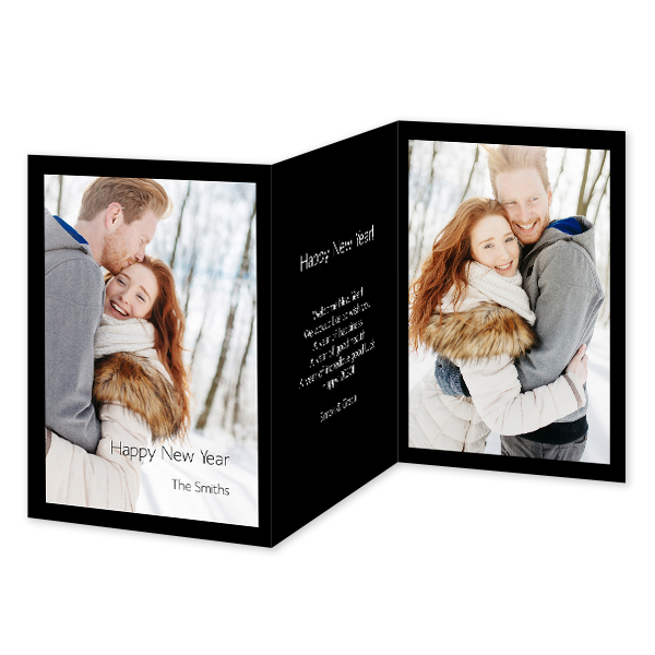 Doppelt gefaltete Grusskarte Hochformat 10 x 14,3 cm