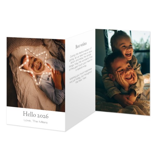 Faire-part 3 volets Portrait 10 x 14,3 cm