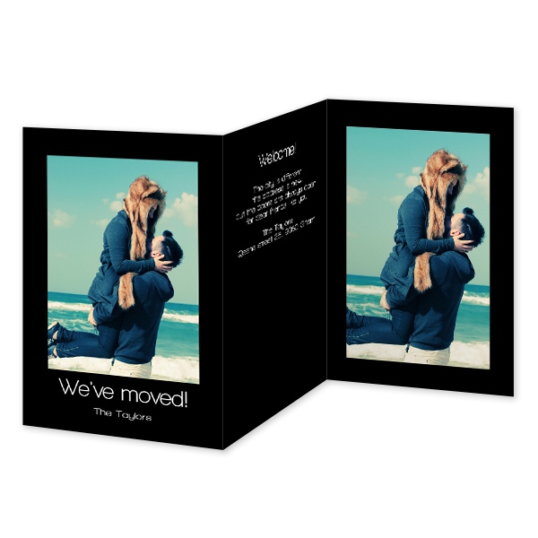 Faire-part 3 volets Portrait 10 x 14,3 cm