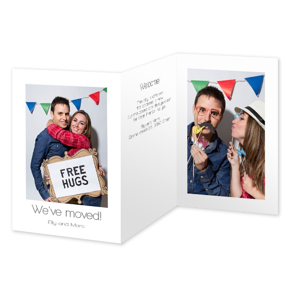 Double Folded Card Portrait 10 x 14,3 cm