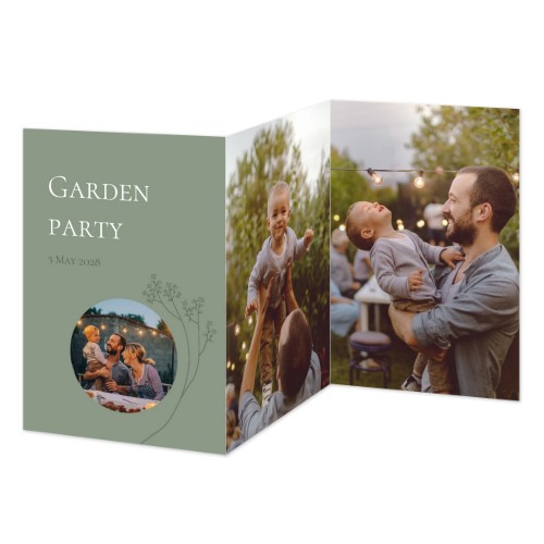 Faire-part 3 volets Portrait 10 x 14,3 cm