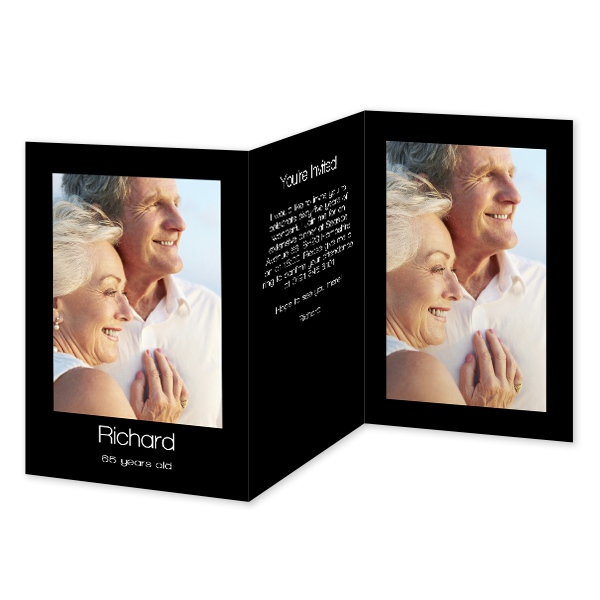 Faire-part 3 volets Portrait 10 x 14,3 cm