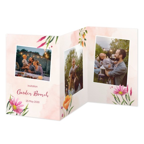 Dubbelgevouwen Kaart Staand 10 x 14,3 cm