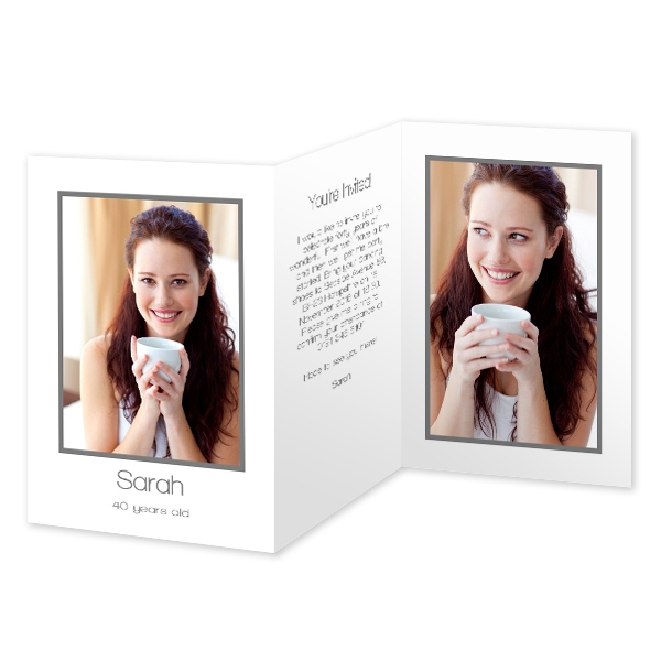 Double Folded Card Portrait 10 x 14,3 cm