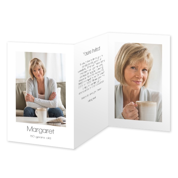 Double Folded Card Portrait 10 x 14,3 cm