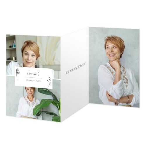 Doppelt gefaltete Grusskarte Hochformat 10 x 14,3 cm