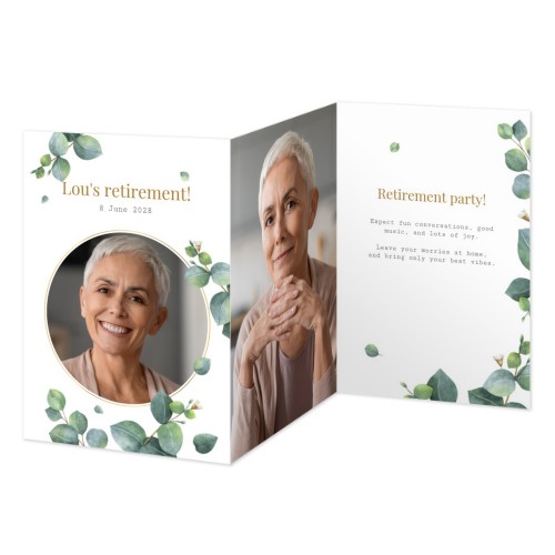 Double Folded Card Portrait 10 x 14,3 cm