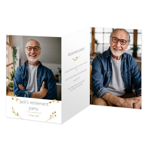 Double Folded Card Portrait 10 x 14,3 cm