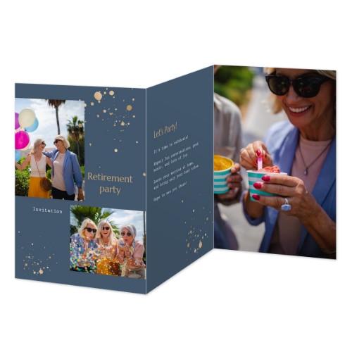 Dubbelgevouwen Kaart Staand 10 x 14,3 cm