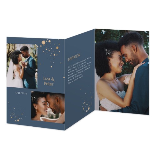 Dubbelgevouwen Kaart Staand 10 x 14,3 cm Dubbelgevouwen Kaart Staand 10 x 14,3 cm