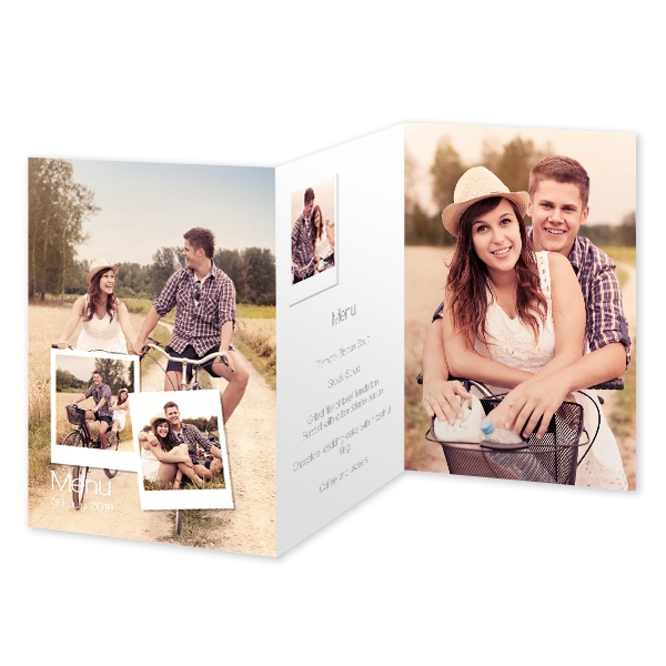 Doppelt gefaltete Grusskarte Hochformat 10 x 14,3 cm