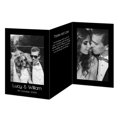 Dubbelgevouwen Kaart Staand 10 x 14,3 cm