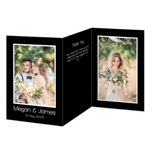 Faire-part 3 volets Portrait 10 x 14,3 cm