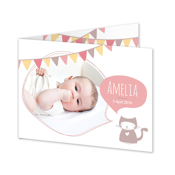 Faire-part 2 volets Paysage 14,3 x 10 cm