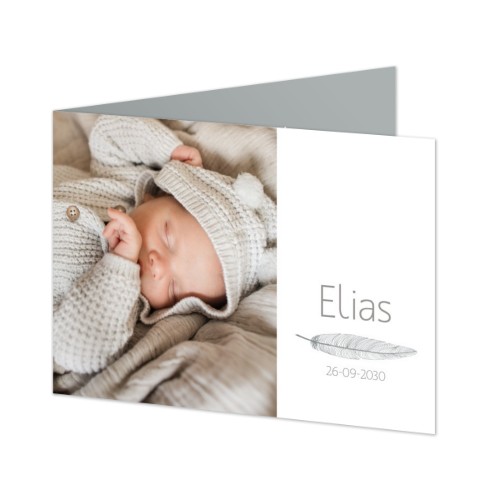 Faire-part 2 volets Paysage 14,3 x 10 cm