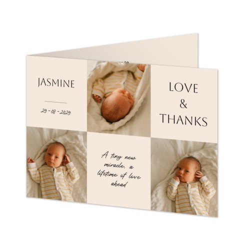 Faire-part 2 volets Paysage 14,3 x 10 cm