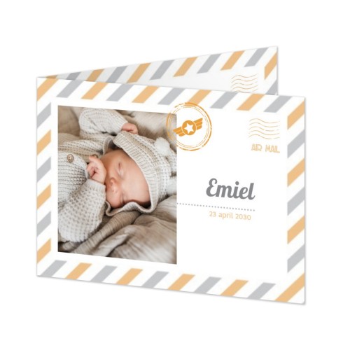 Gevouwen wenskaart liggend 14,3 x 10 cm Gevouwen wenskaart liggend 14,3 x 10 cm