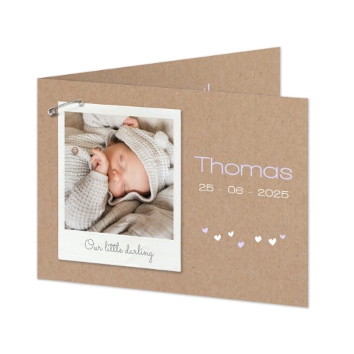 Faire-part 2 volets Paysage 14,3 x 10 cm