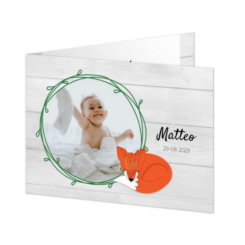 Faire-part 2 volets Paysage 14,3 x 10 cm