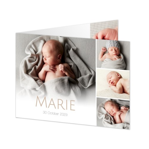 Gevouwen Kaart Liggend 14,3 x 10 cm Gevouwen Kaart Liggend 14,3 x 10 cm