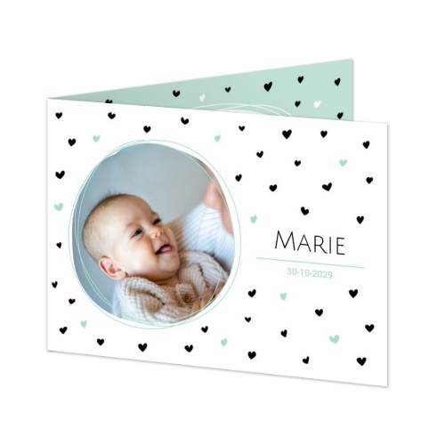 Faire-part 2 volets Paysage 14,3 x 10 cm