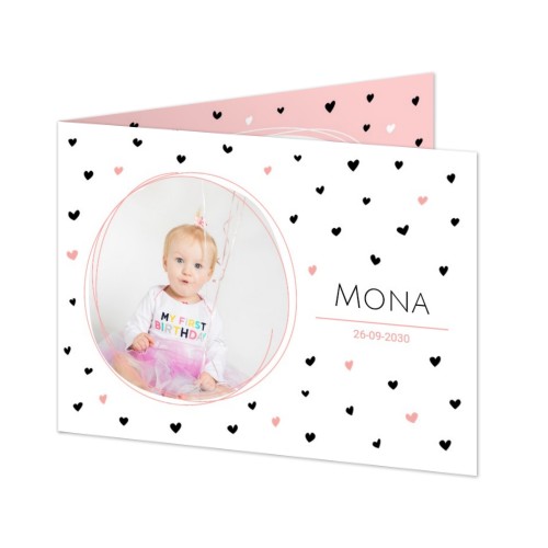 Faire-part 2 volets Paysage 14,3 x 10 cm