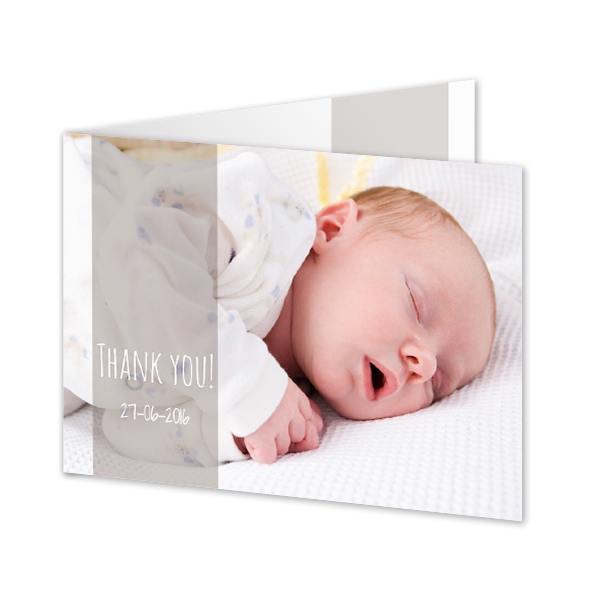 Gevouwen Kaart Liggend 14,3 x 10 cm