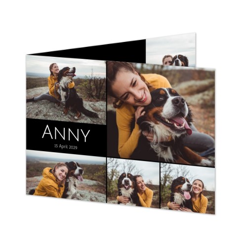 Folded Card Landscape 14,3 x 10 cm