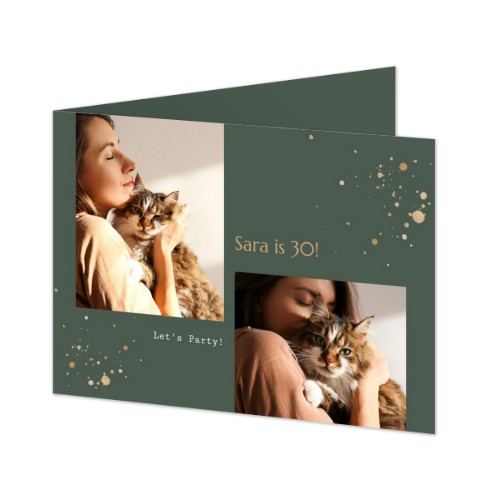 Faire-part 2 volets Paysage 14,3 x 10 cm Faire-part 2 volets Paysage 14,3 x 10 cm