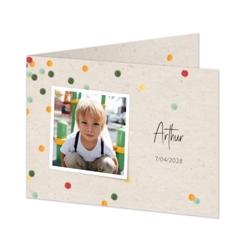 Faire-part 2 volets Paysage 14,3 x 10 cm Faire-part 2 volets Paysage 14,3 x 10 cm