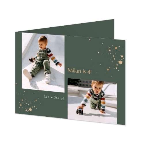 Faire-part 2 volets Paysage 14,3 x 10 cm Faire-part 2 volets Paysage 14,3 x 10 cm