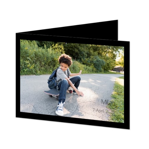 Gevouwen wenskaart liggend 14,3 x 10 cm Gevouwen wenskaart liggend 14,3 x 10 cm