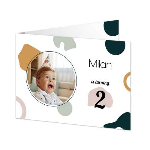 Faire-part 2 volets Paysage 14,3 x 10 cm